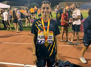 L'atleta vilanovina Adriana Curto. Eix