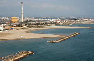 Imatge aereea del futur port esportiu de Cubelles. fdg/carles castro