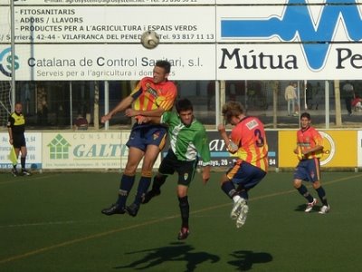 Imatge d'arxiu d'un partit recent del FC Vilafranca