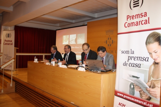 ACN. Imatge de la presentació del Llibre blanc de la premsa comarcal 2012 a la Diputació de Lleida.