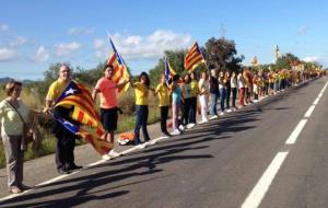 EIX. Cadena humana per la independència al Penedès