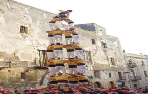 El quatre de vuit dels Bordegassos a Tarragona, des de diferents angles