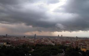 Emergències Catalunya. Imatge de la tempesta ahir a Barcelona