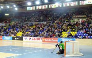 Imatge dels més de 350 aficionats del Patí desplaçats ahir al Plau Blaugrana