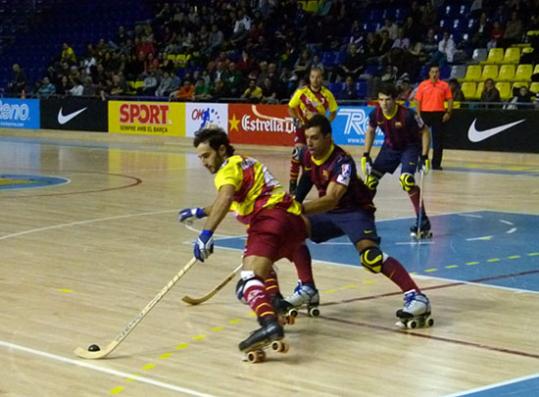 CP Vilafranca. Marc Navarro autor del segon gol del Patí