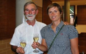 Pimecava. Mercè Rossell i Pere Guilera en el canvi de presidència de Pimecava 