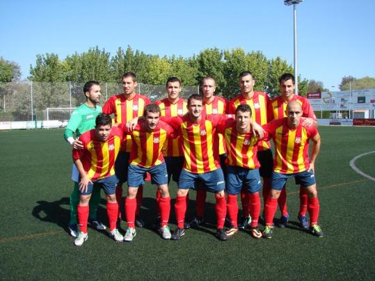 Pepe Fos. Onze inicial del FC Vilafranca, aquest diumenge