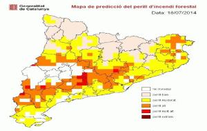 EIX. Alerta per l'increment del risc d'incendi durant els propers dies