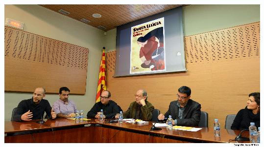 Ajuntament de Gelida. El cartell de la Festa de Santa Llúcia de Gelida posa l'accent en el repartiment de l'escudella