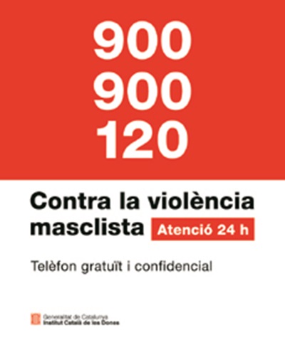 EIX. El telèfon 900900120 de lInstitut Català de les Dones