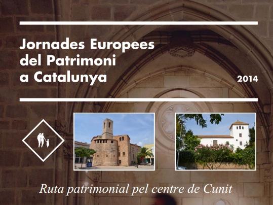 EIX. Jornades Europees del Patrimoni a Cunit