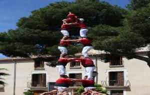 La Colla Jove de Vilafranca fa el primer castell de 7 a la Diada de Sant Jordi