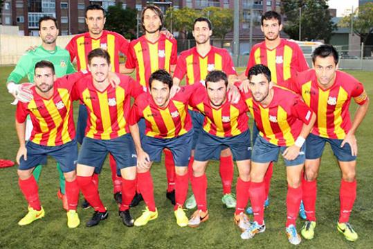 Lluís M.. La plantilla del FC Vilafranca que va jugar el partit