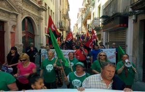 Manifestació de l'1 de maig a Vilafranca del Penedès