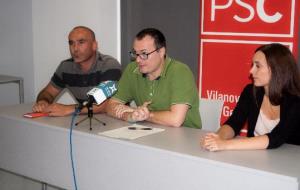 PSC. Miguel Ángel Iglesias, Juan Luís Ruíz i Laura Párraga