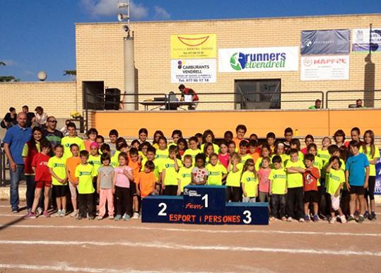 CEBP. Participants a la final comarcal d'atletisme