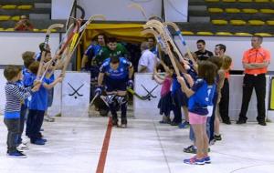 Passadís dels més menuts del Club, per rebre el Patí