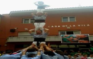 Pilar de 4 de la Jove de Vilafranca en lhomenatge  al graller quintinenc Josep Creixell