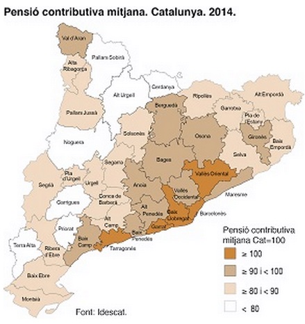 EIX. El Garraf, entre les comarques amb les pensions més elevades