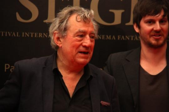 Terry Jones a la Red Carpet del Festival de Cinema de Sitges, on ha recollit el guardó la Màquina del Temps. ACN