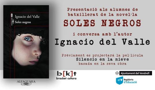 Ignacio del Valle presenta als alumnes de batxillerat la seva novel·la Soles negros