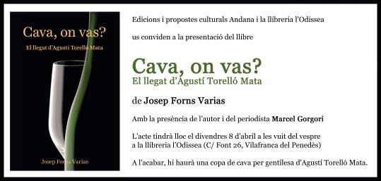 Marcel Gorgori presenta el llibre 'Cava, on vas?', de Josep Forns