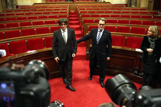 Artur Mas i Carles Puigdemont. ACN/ Aleix Moldes