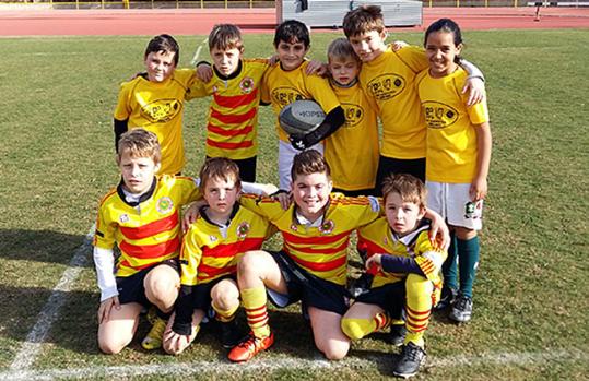 El Nova Olivella a la jornada d'escoles de Badalona. Eix