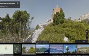 La Ruta de la Pleta i la Morella  al Parc Natural del Garraf. Google Street View