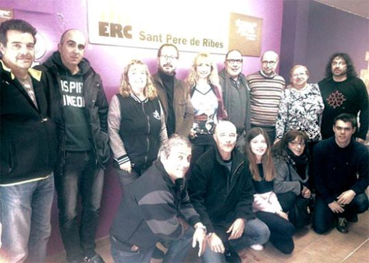 Nova executiva local ERC Sant Pere de Ribes. Eix