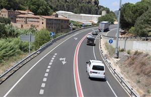 El Govern aprova la implantació d'un tercer carril a la C-15 entre Vilafranca i Capellades. ACN