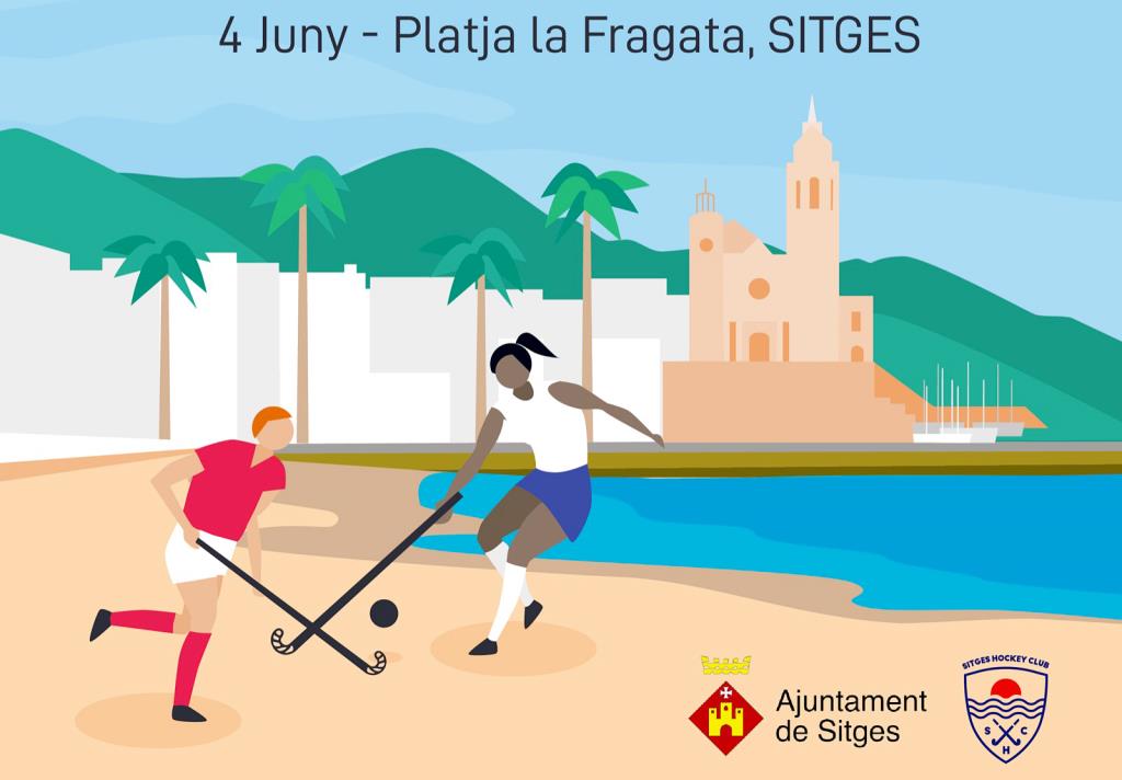 1r Torneig Hoquei Platja de Sitges. Eix