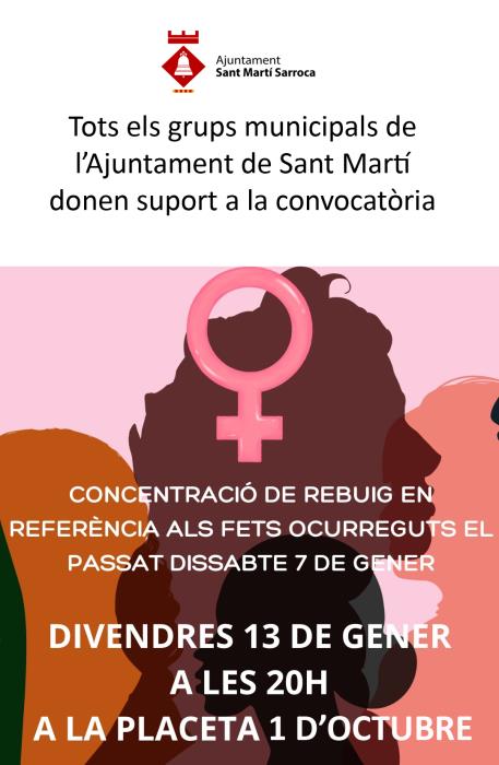 Concentració de rebuig al segrest i violació d'una menor a Sant Martí Sarroca