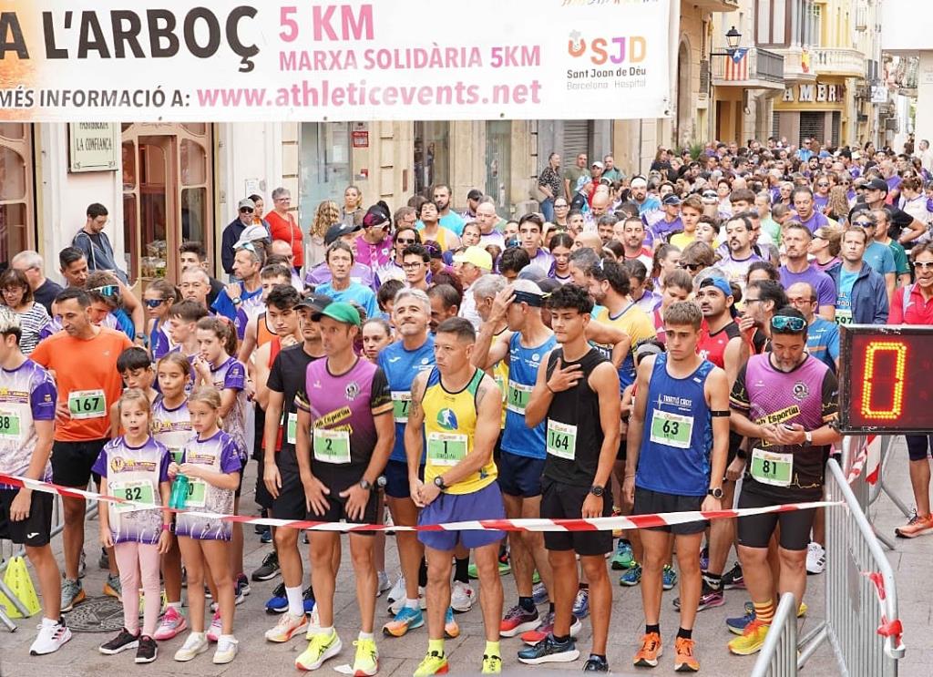 8a Cursa i Marxa solidària 5k contra el Càncer de l’Arboç. Eix