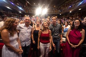 Acte de campanya de Sumar amb la candidata, Yolanda Díaz, i Íñigo Errejón. ACN