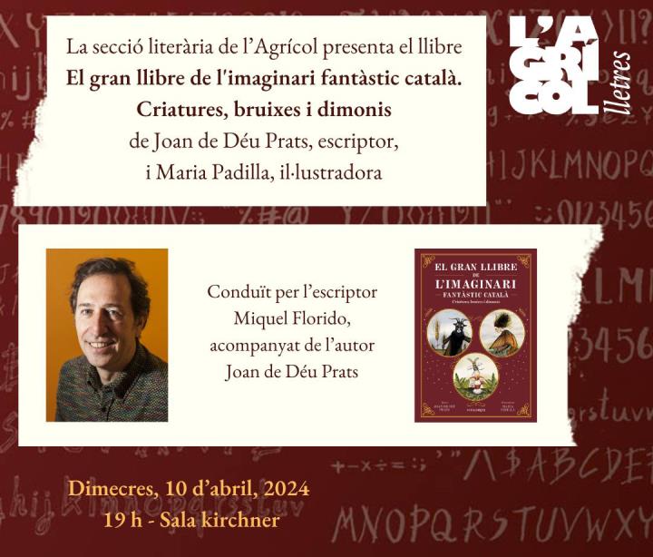 Joan de Déu Prats presenta El gran llibre de l'imaginari fantàstic català: Criatures, bruixes i dimonis