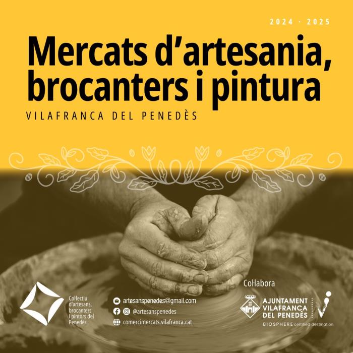 Mercats d’artesans, brocanters i pintors a Vilafranca