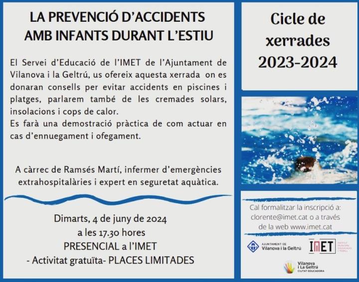 Prevenció d'accidents infantils a l'estiu: prevenció dels ofegaments