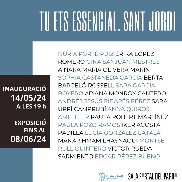 Tu Ets Essencial. Sant Jordi