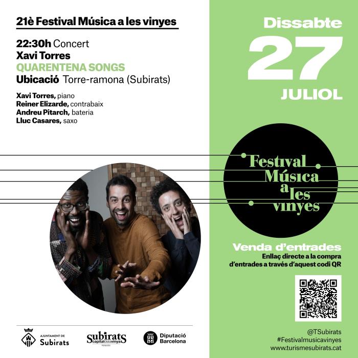 Xavi Torres: Segon concert del 21è Festival Música a les vinyes