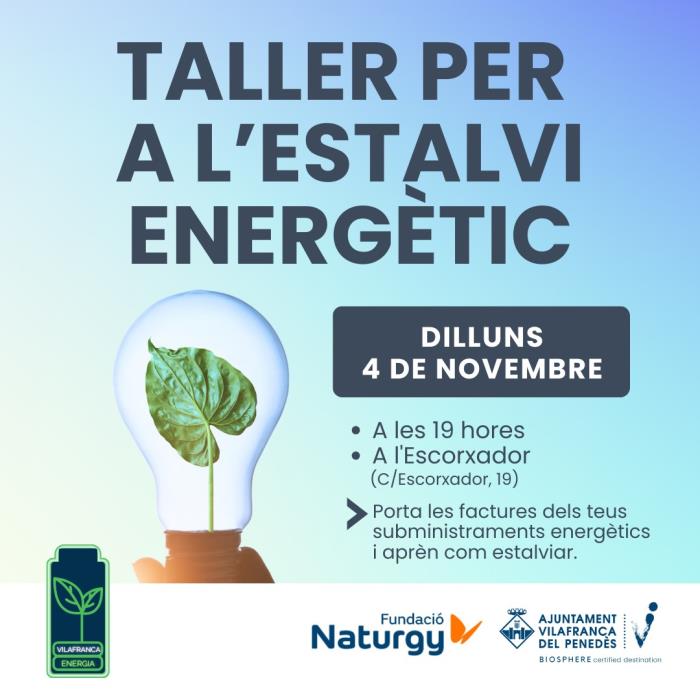 Xerrada - taller per aprendre a estalviar en els subministraments energètics