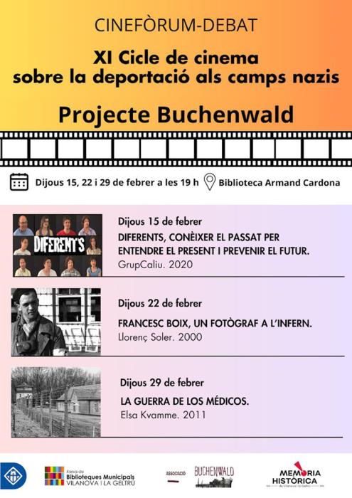 XI Cicle de Cinema sobre la deportació als camps nazis de l’associació Buchenwald