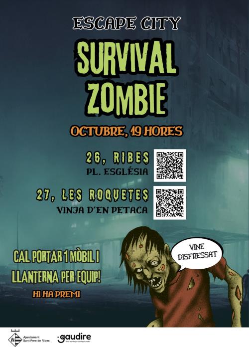 Zombis i Tots Sants es conjuguen en un joc de pistes nocturn al carrer