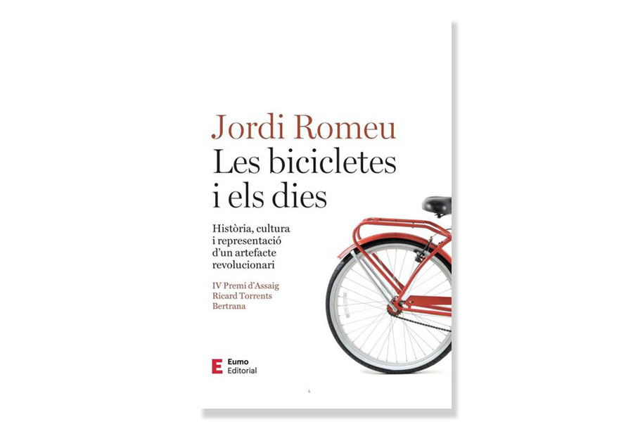 Coberta de 'Les bicicletes i els dies' de Jordi Romeu Rovira. Eix