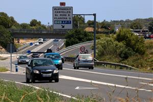 Creix un 150% l’accidentalitat a la C-31 entre Vilanova i Cubelles