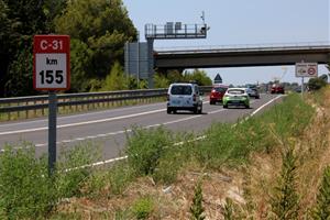 Creix un 150% l’accidentalitat a la C-31 entre Vilanova i Cubelles