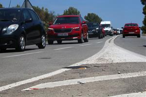 Creix un 150% l’accidentalitat a la C-31 entre Vilanova i Cubelles