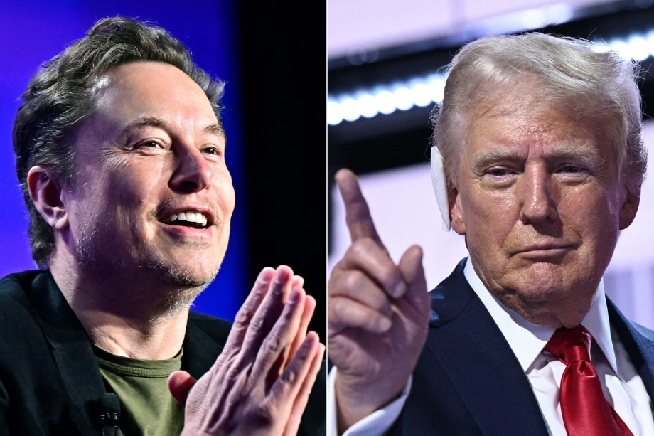 Donald Trump i Elon Musk. Eix