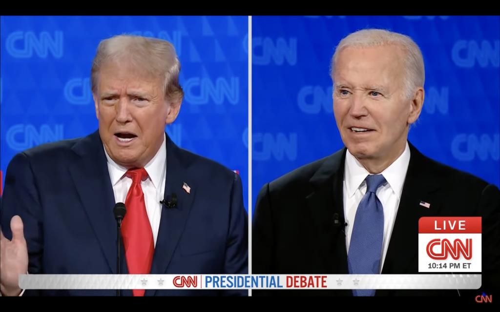 El president dels Estats Units, Joe Biden, i l'expresident Donald Trump . ACN