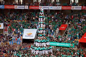 Els Castellers de Vilafranca revaliden el títol i s'imposen en el Concurs de Castells de Tarragona